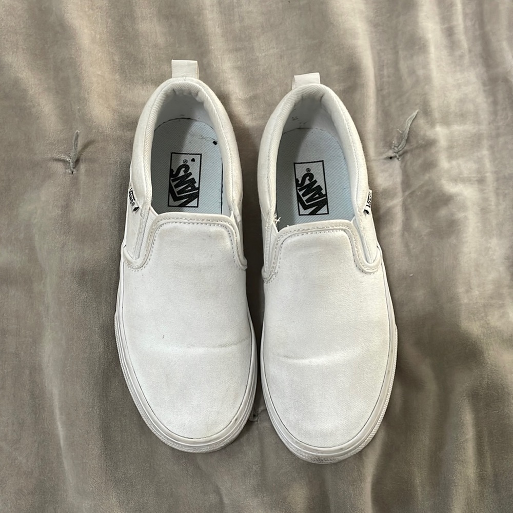 Kids white vans